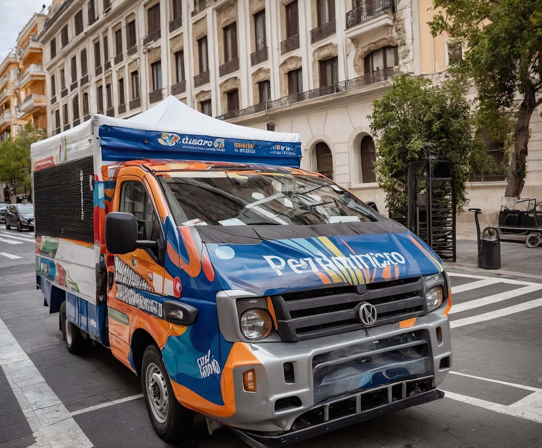Entrega rápida para eventos al aire libre.