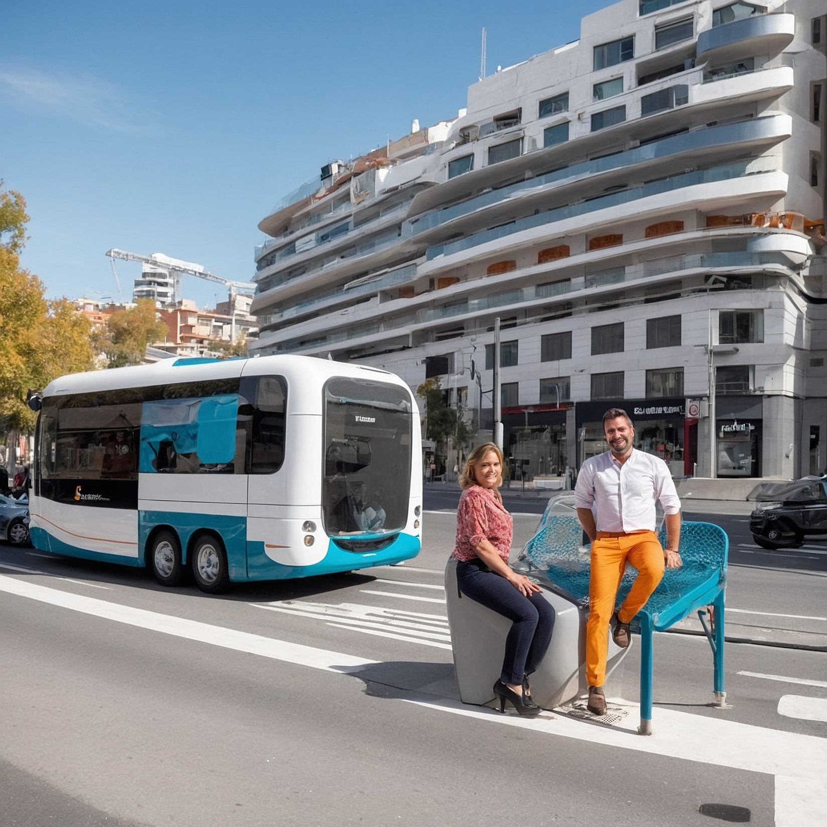 Vehículo de transporte cargado